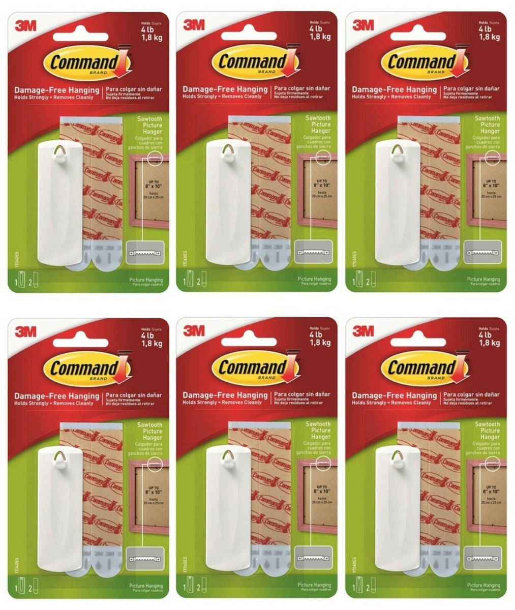 Sawtooth Picture Hanger Command Holds Total Hooks 12