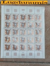 Planche Timbre N° 1877 25 Timbres 1976 80 C. Faience de Strasbourh Europa