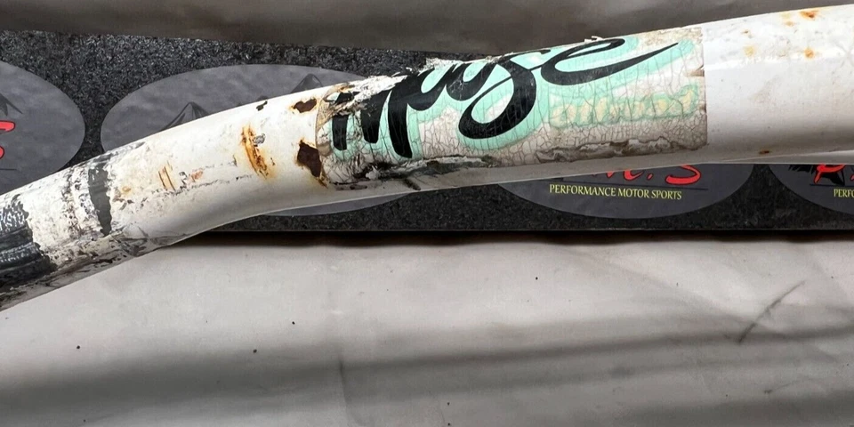 1986 Yamaha XT350 Guidões Mid Bend Dirt Bike XT 350 86 Guidão Grip - Imagem 4 de 4