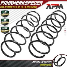2x Federn Fahrwerksfeder Vorderachse für Citroën C3 II SC 1.1i 1.4 2009-2016