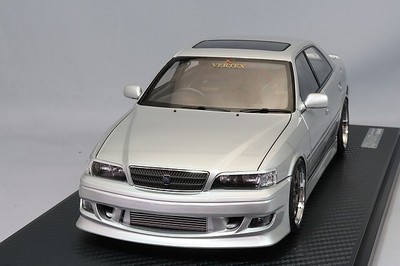 Ignition model 1/18 VERTEX JZX100 Chaser Silver/BBS RG-R Type 