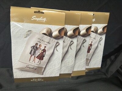 NOVELTY Vintage Simplicity SHOE BAG - Not a pattern. Set Of 4