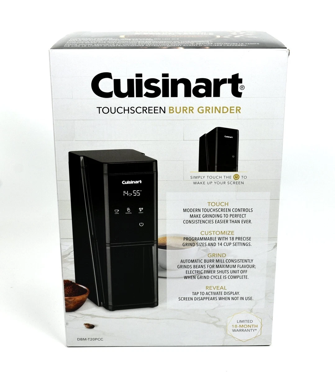 Cuisinart Touchscreen Burr Coffee Grinder, 56 OFF