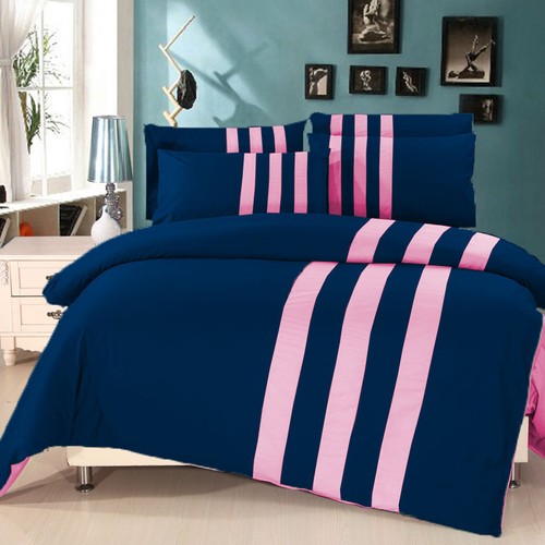 Patchwork Reversible 3 PC Duvet Cover Set 1000 TC 100% Egyptian Cotton Twin Size - 第 4/19 張圖片