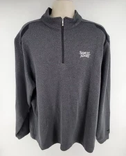 Nike Golf Sweater Mens XL Gray Long Sleeve 1/4 Zip Samuel Adams NEW
