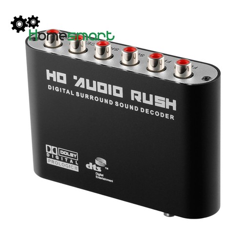 5.1 Audio Gear Digital to 5.1 CH Analog Surround Sound Rush AC3/DTS Decoder AHS - Bild 3 von 19