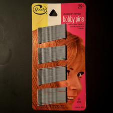 vintage pack BOBBY PINS by GOODY - fashion hair - 60 pins USA made - NEW unused