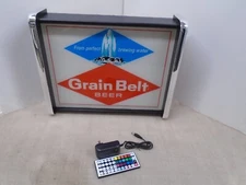 Grain Belt Beer Fountain LED Display light sign box