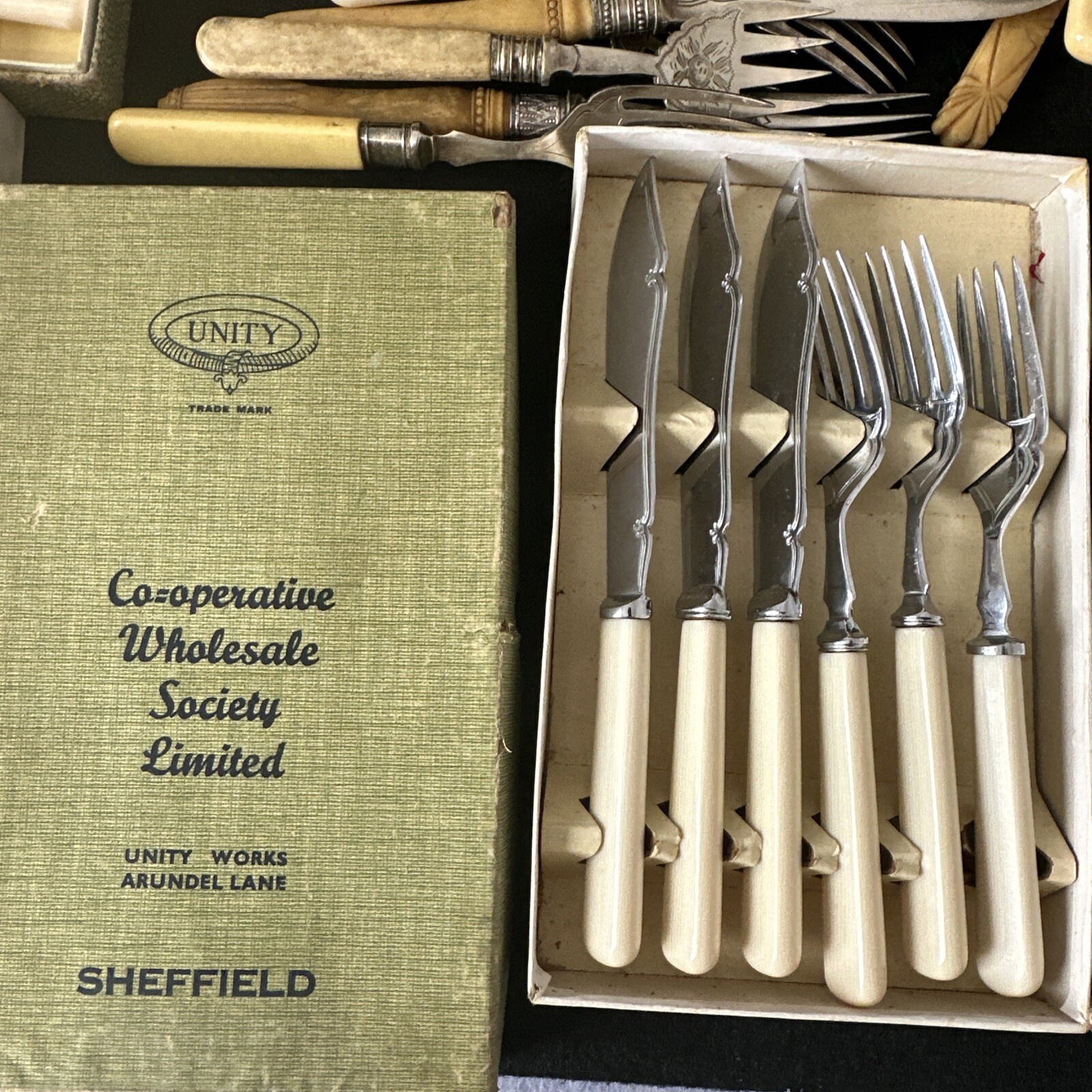 Vintage Bone Handled Cutlery Job Lot t4103 eBay