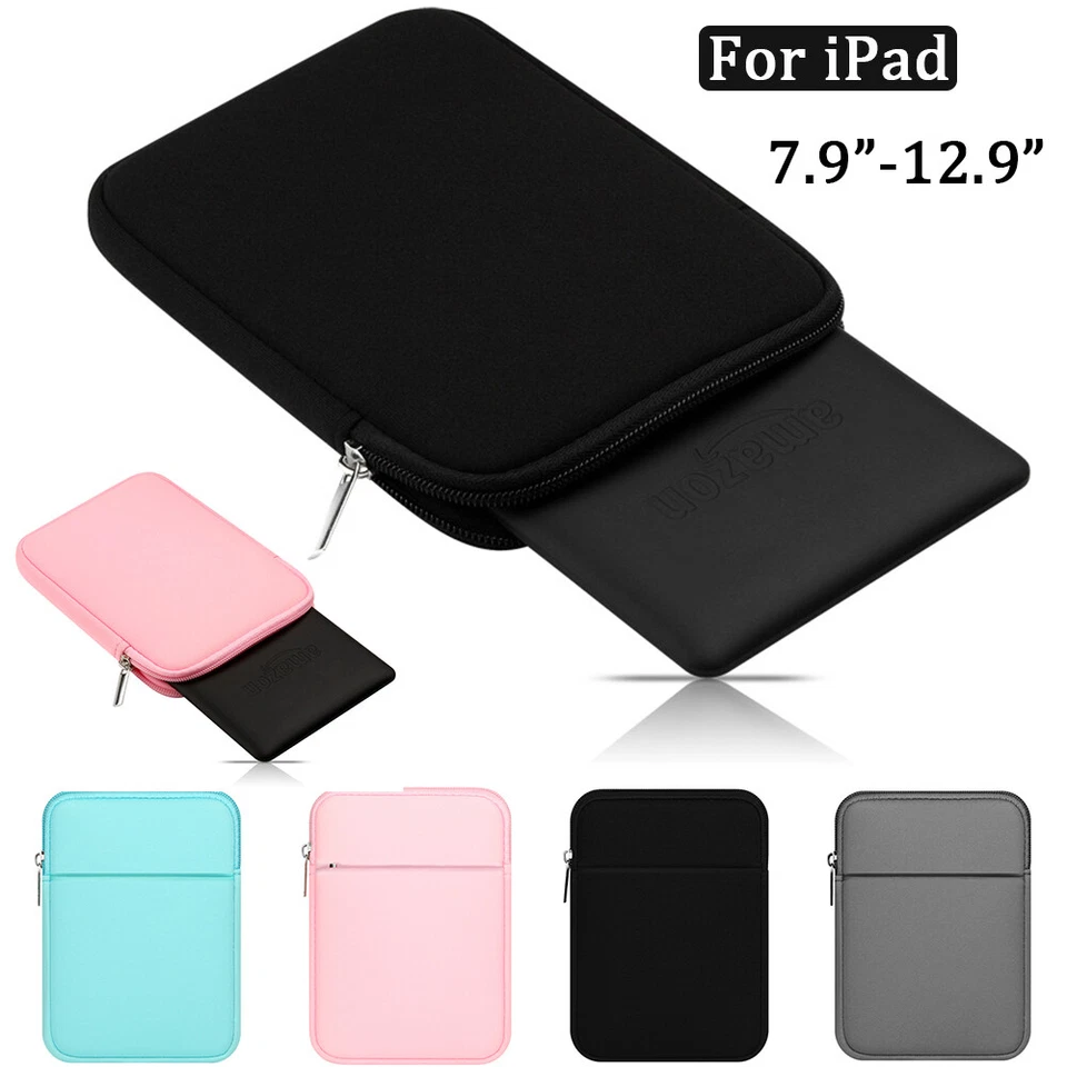 Tablet Sleeve Zip Bag Case Pouch Cover For iPad 5/6/7/8/9/10th Air 5 4 3 Pro 11 - Image 2 of 4