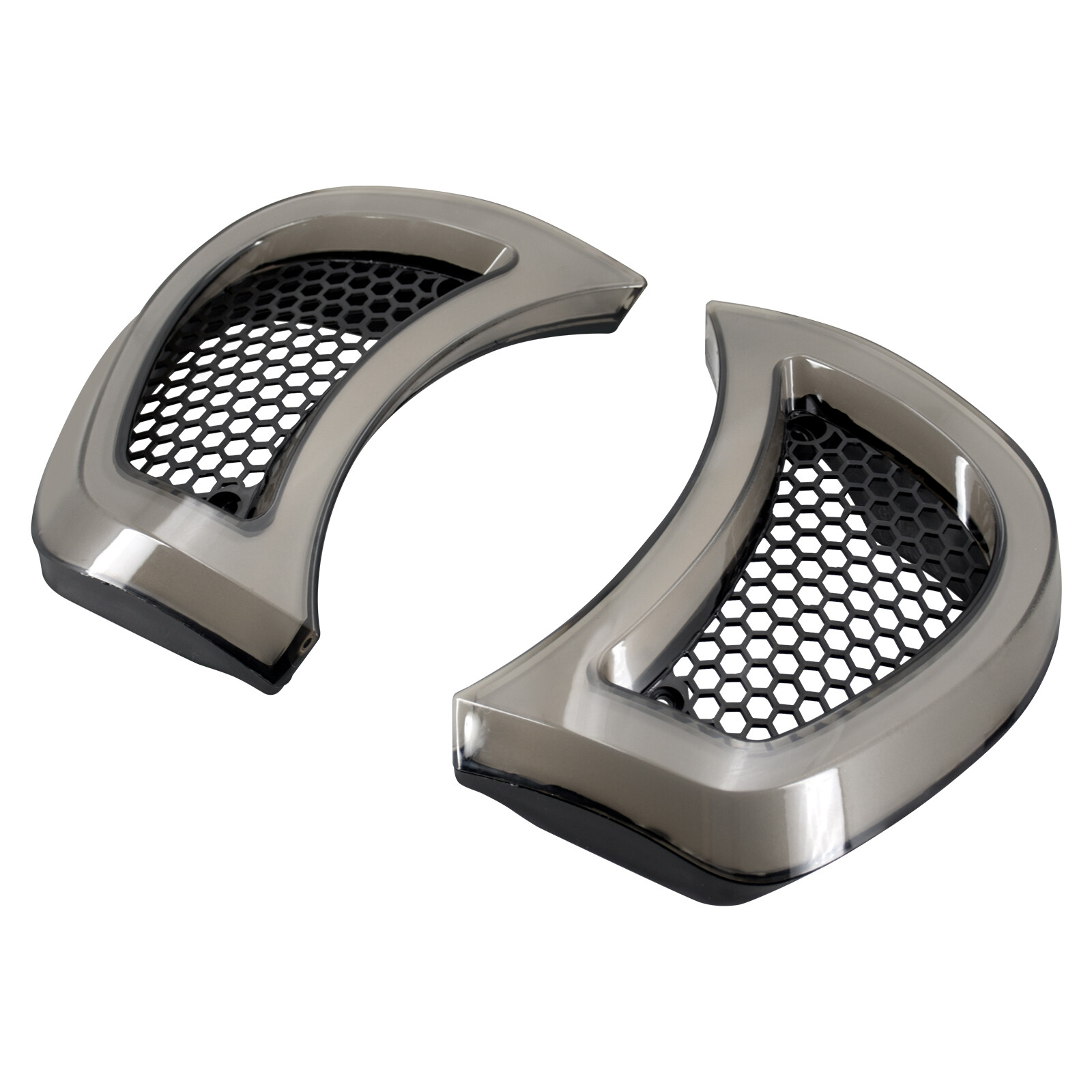 Amber White w/ Smoke Lens Headlight Vent Accent LED Light For Harley Road Glide