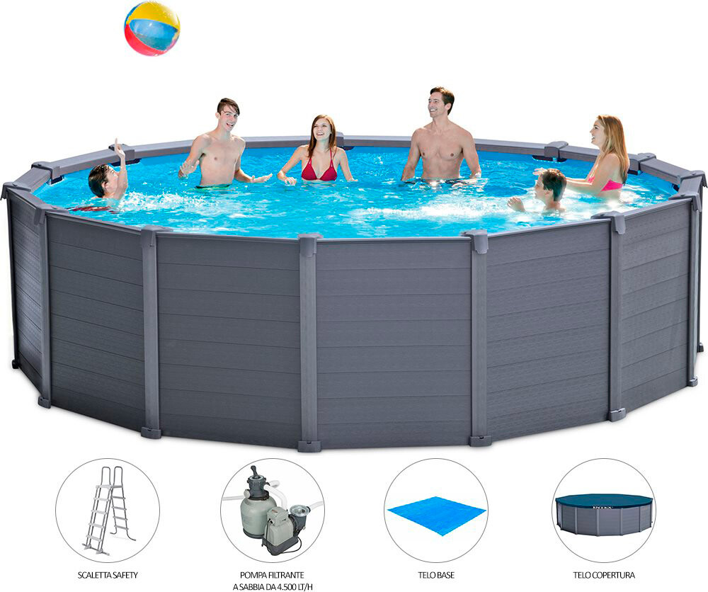 Intex Piscina Fuoriterra Fuori terra Rigida Rotonda cm 478x124h 26384