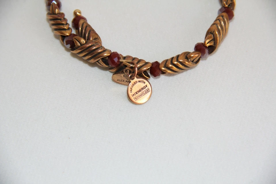 Pulsera Alex and Ani Vintage Sesenta y seis bobinas de cristal. Raro  Foto 3 de 4