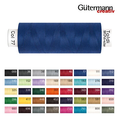 Nähgarn Nähmaschine GÜTERMANN Toldi ALLESNÄHER Universal Nähfaden 500m 40 Farben