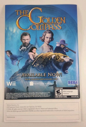 2 Game Lot Fishing Master Sega Bass Fishing (Nintendo Wii, Wii U) *Complete* - Picture 10 of 11