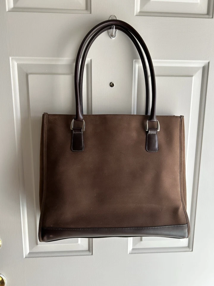  Diane Von Furstenberg strong brown Tote Shoulder Bag black accents, handle  - Image 2 of 4