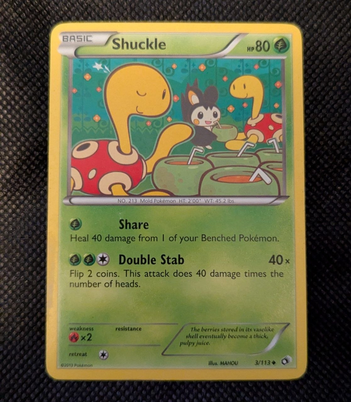 Shuckle 3/113 Uncommon Legendary Treasures Pokemon #3/113