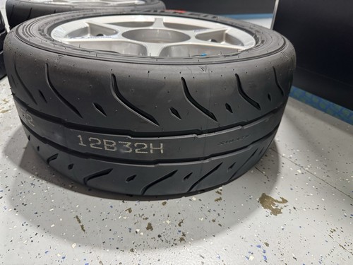 4 pcs Kosei K1 Silver 15x7 4x100 +38 with 225/45/15 tires mounted and balanced - Picture 6 of 16