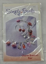 Annie's Simply Beads "Charm bracelet pair" Kit-of-the-Month Club BD023 NEW