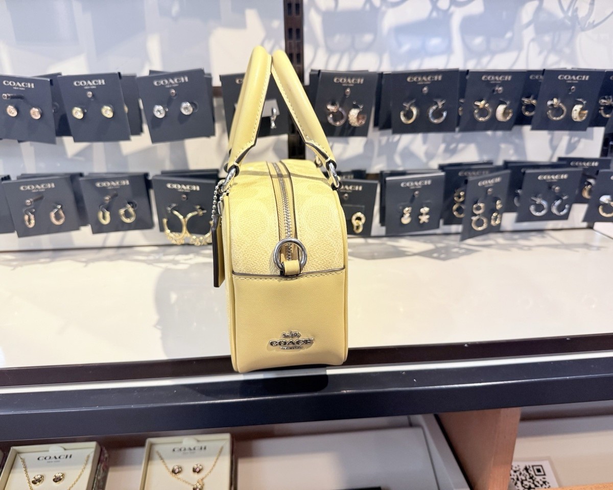 新品COACH アップル  パース NWT Coach X Peanuts Satchel Crossbody Bag In Signature Canvas With