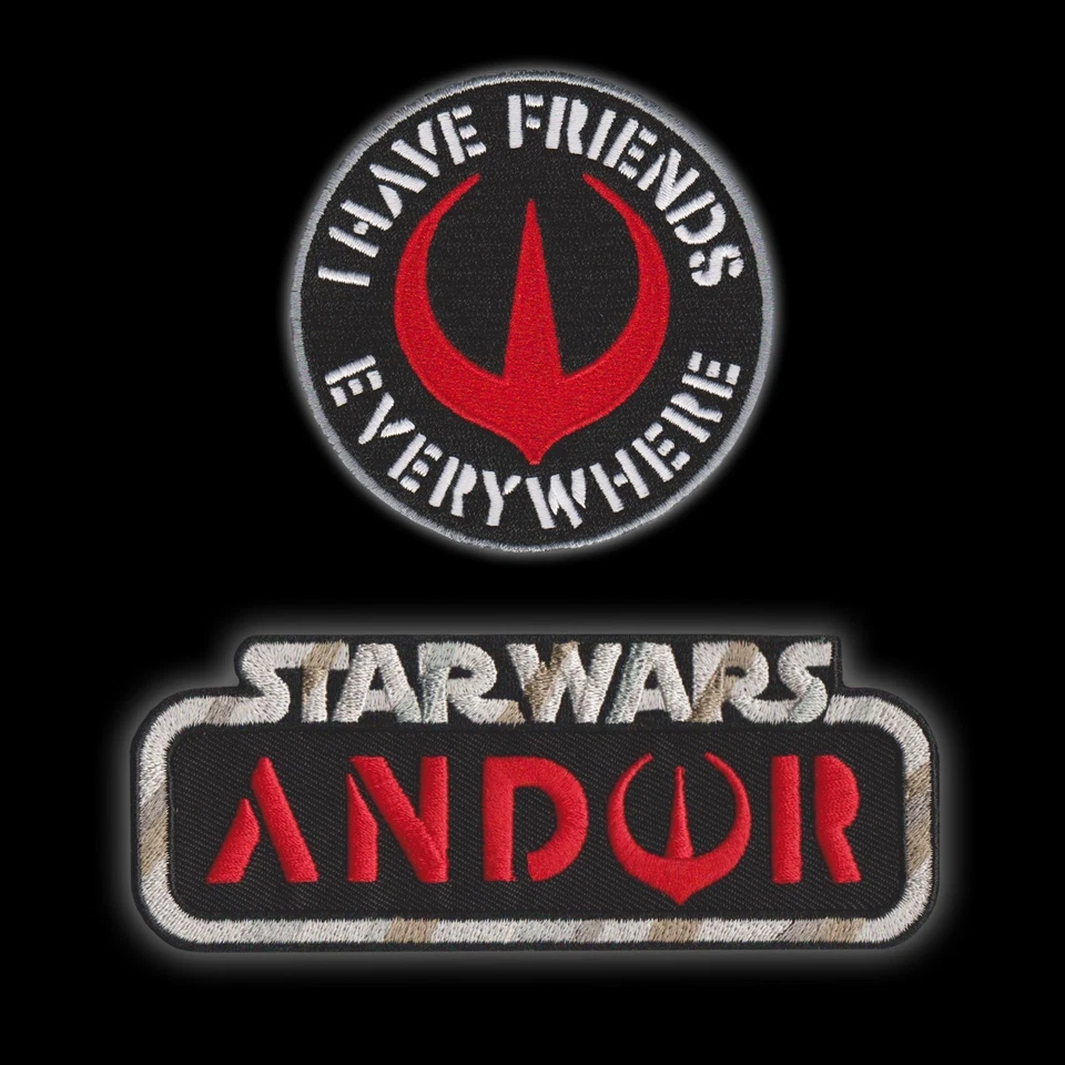 STAR WARS ANDOR "I Have Friends Everywhere" embroidered patch / vinyl stickers - Image 4 of 4