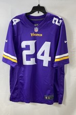 Nike Men's Minnesota Vikings Holton Hill #24 Jersey Purple NFL On Field Size L