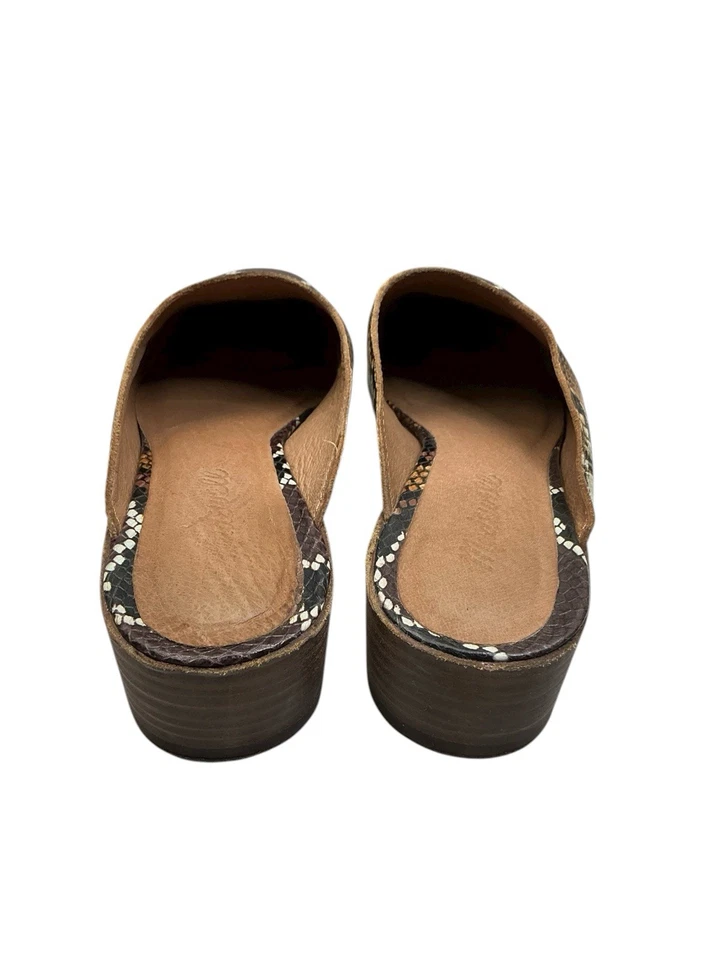 Zapatos planos Madewell Remi Mules de cuero de serpiente para mujer talla US 8,5 Foto 4 de 4