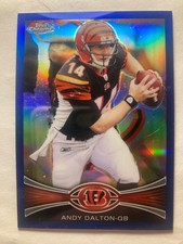 2012 Topps Chrome Blue Refractor 002/199 Andy Dalton #164 d4v