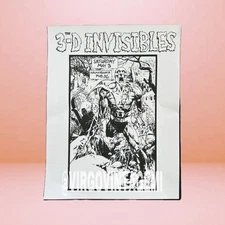 The 3-D Invisibles Concert Flyer (May 3rd At Hamtramck Pub - Michigan)