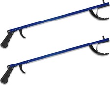 Rehabilitation Advantage 26" Reacher Grabber Tool, Aluminum -Blue (set of 2)