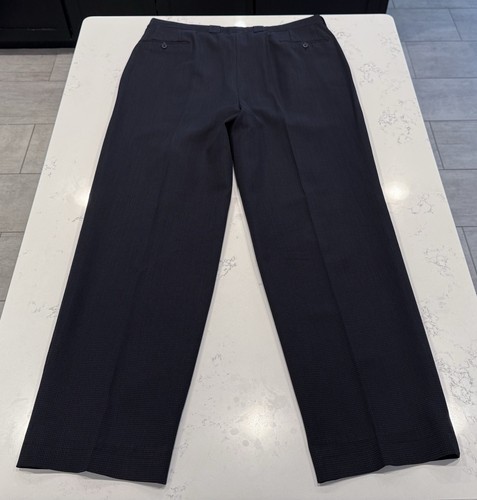 Giorgio Armani Collezioni Double Breasted Peak Birdseye Wool 2 PC Suit Gray 46L - Picture 23 of 24