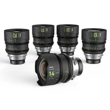 NiSi ATHENA PRIME Cine 5-Lens Kit with 14mm T2.4, 25mm, 35mm, 50mm, 85mm T1.9 Le