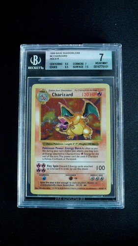 Charizard (Shadowless) graded BGS 7 for sale on eBay