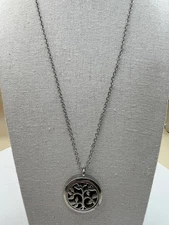  Silver Tone Tree of Life Pendant Necklace