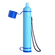 Portable Camping Hiking Emergency Life Survival Purifier Water Filter Straw Tool
