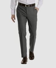 Calvin Klein Men's Gray Slim-Fit Solid Dress Pants Size 35W 30L