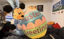 Custom 4ft Airblown Inflatable Easter Mickey with Egg Yard Decor Custom 4ft Airblown Inflatable Easter Mickey with Egg Yard Decor - Image 1
