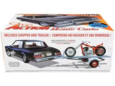 Skill 2 Model Kit 1980 Chevrolet Monte Carlo "Class Action" with Motorcycle and