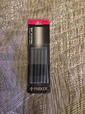 1 Packs Of 5 Cartridges Parker Quink Ink Cartridges Refill Permanent Black