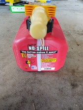 No-Spill 1415 1.25 Gallon Poly Gas Can CARB Compliant Red ViewStripe NIB