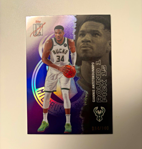 Topps 2025-26 Signature Class Giannis Antetokounmpo #56 Purple /100 Bucks