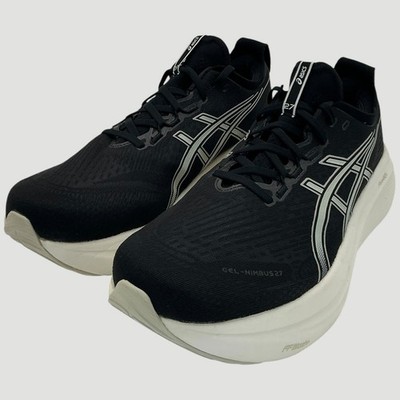 Asics GEL-Nimbus 27 Men's Size 12 4E (X Wide) Black/Lake Grey Running Shoes