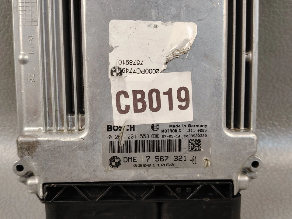 BMW 116i E81 E87 E90 1.6i N45N 85KW ENGINE CONTROL MODULE ECM 7567321 0261201553 - Image 3 of 4