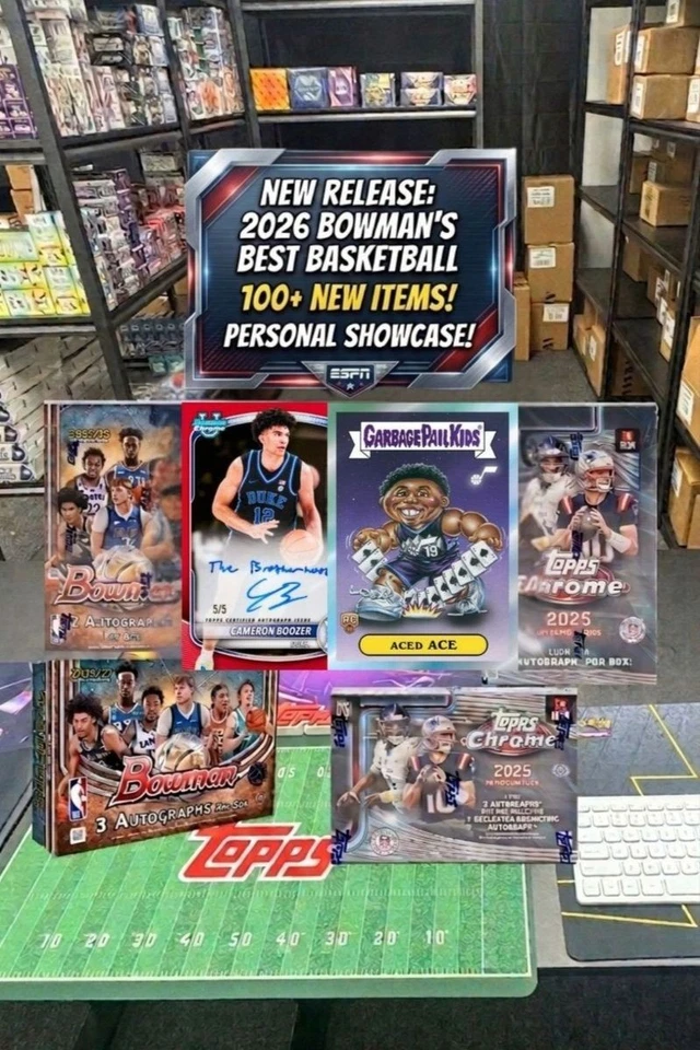 New Release Bowman Basketball & 100+ Different UPC Personals w/Frank