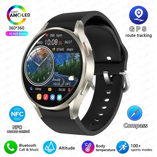 Samsung Galaxy Watch6 40mm Smartwatch Bluetooth - Gold Black watch 6 - Picture 15 of 20