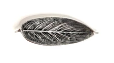 VRINDA Incense Burner, Ashtray, Trinket Tray Leaf Design Silver Plated