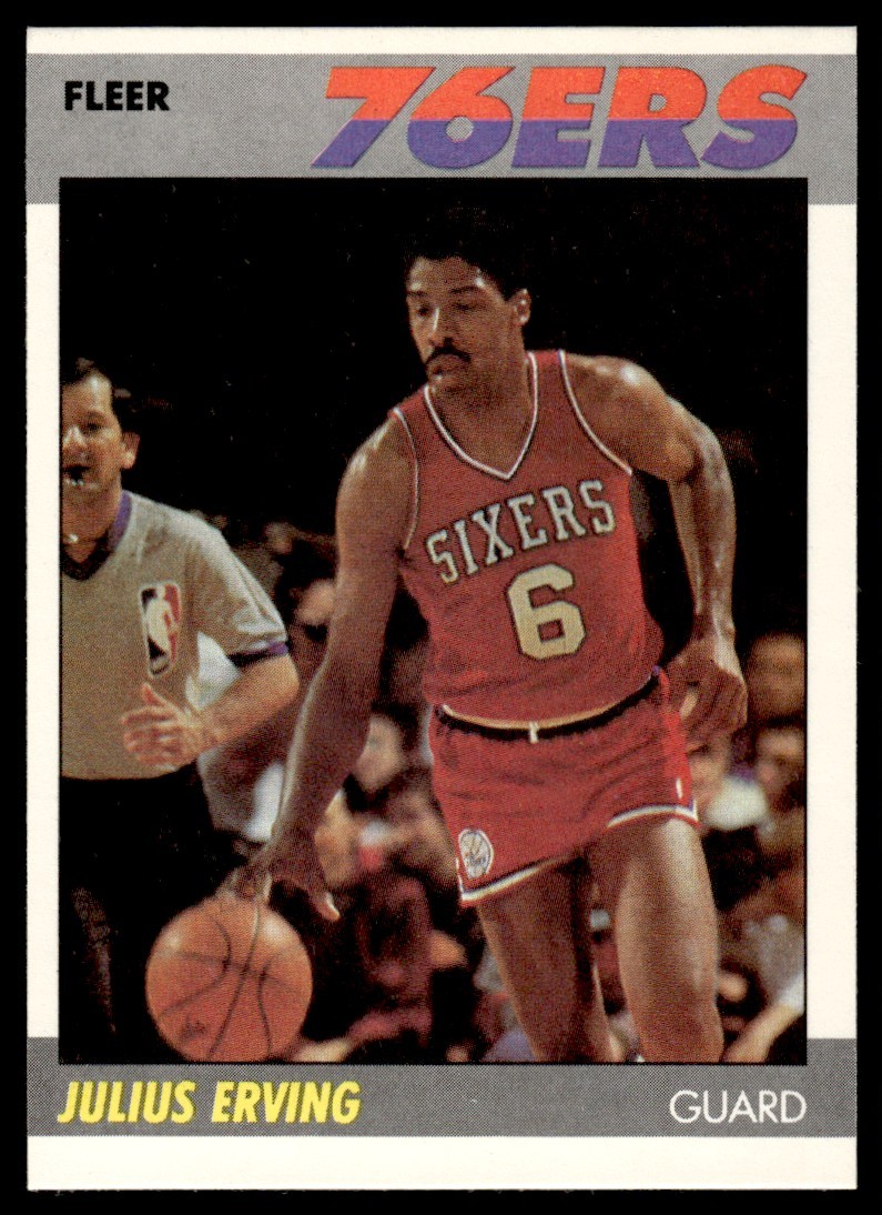 1987-88 Fleer Julius Erving Philadelphia 76ers #35