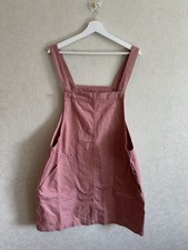 TU Plus Size Pink Denim Pinafore Dress Size 18