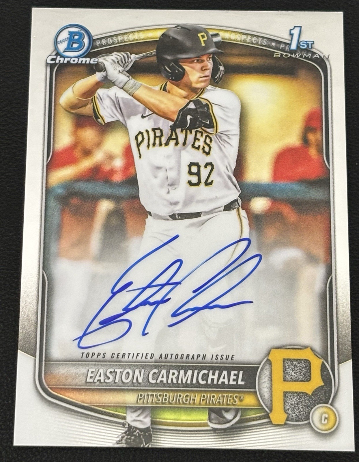 2025 Bowman Draft Chrome Easton Carmichael 1st Bowman Auto CPA-ECA