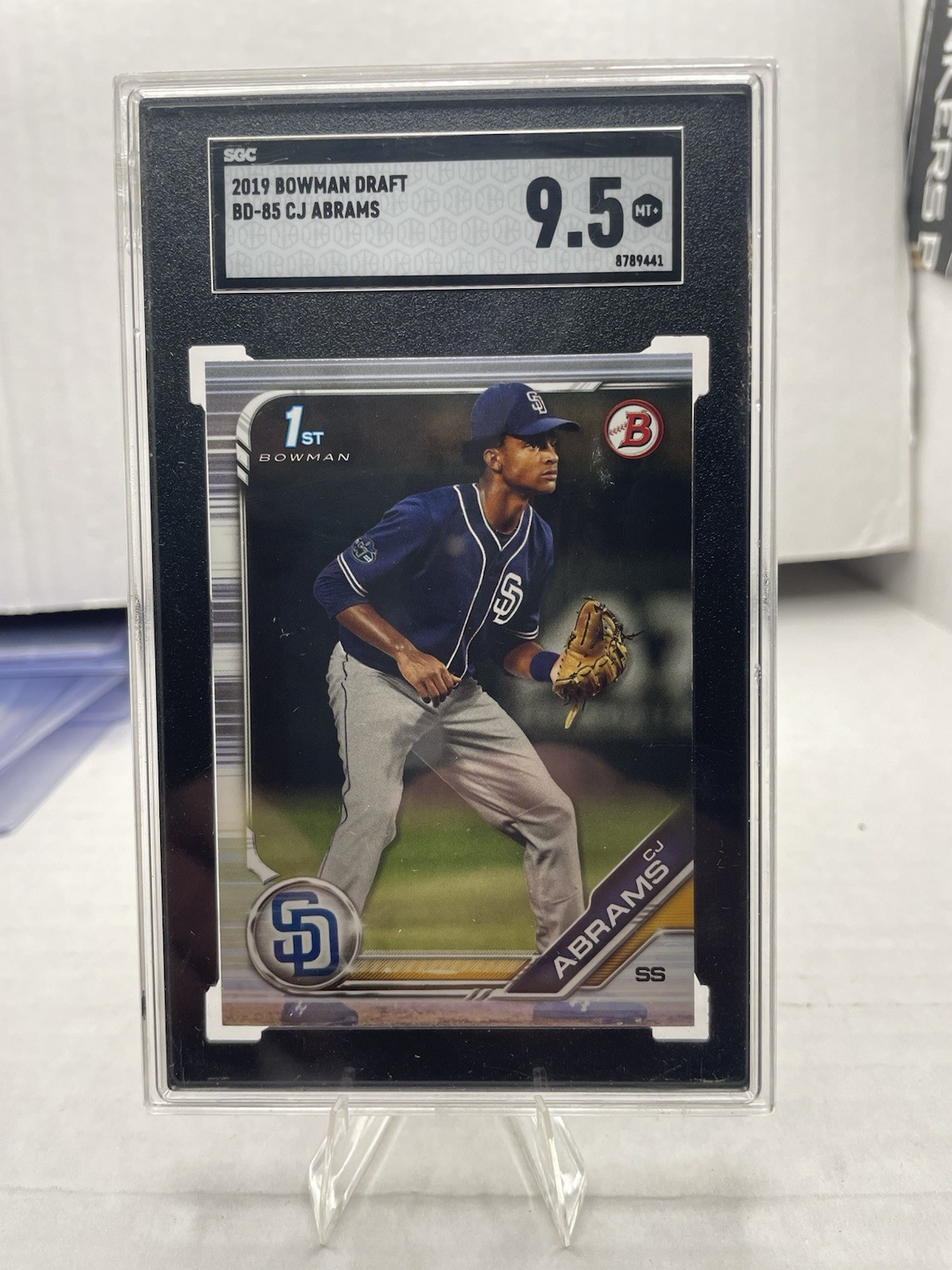 2019 Bowman Draft C.J. Abrams #BD-85 graded